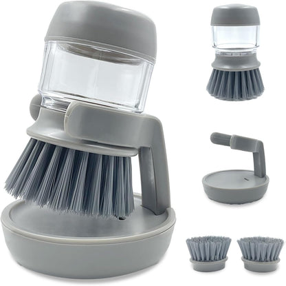Rizzy | Cepillo Lavaplatos con Dispensador de Jabón 2 en 1  🧼✨