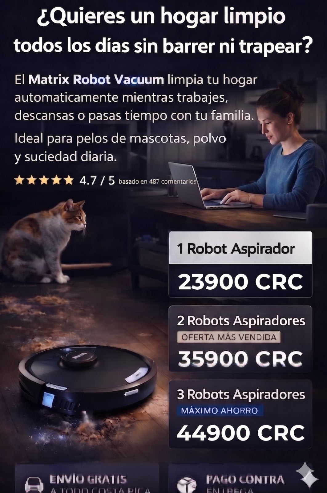 MATRIX ROBOT VACUUM – EL ROBOT QUE LIMPIA TU HOGAR MIENTRAS TÚ DESCANSAS 🏠